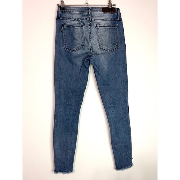 Parker Smith Twisted Seam Cropped Skinny Jeans in Ocean Side Size 24 - Picture 3 of 11